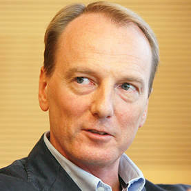 Nahaufname von Marc Elsberg bei der Messe PIT, Berlin September 2012